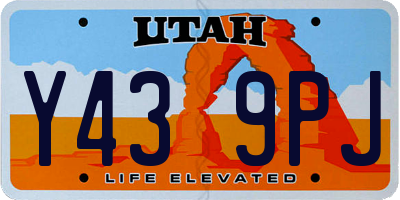 UT license plate Y439PJ