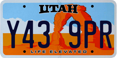 UT license plate Y439PR