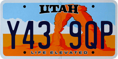 UT license plate Y439QP