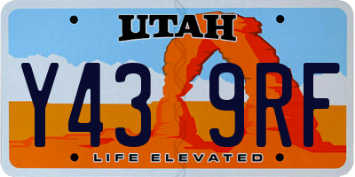 UT license plate Y439RF