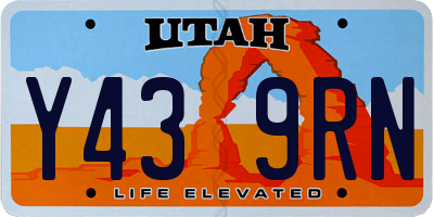 UT license plate Y439RN