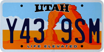 UT license plate Y439SM