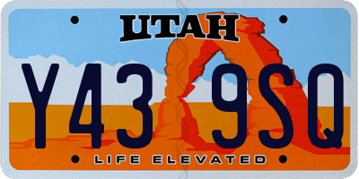 UT license plate Y439SQ