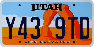 UT license plate Y439TD