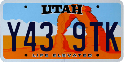 UT license plate Y439TK