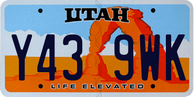 UT license plate Y439WK