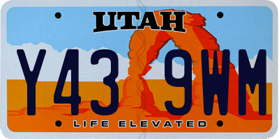 UT license plate Y439WM
