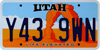 UT license plate Y439WN