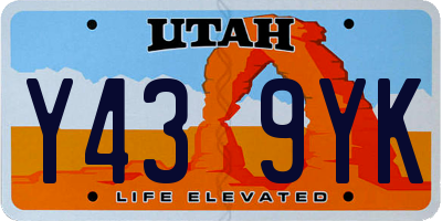 UT license plate Y439YK