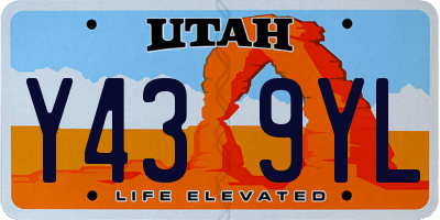 UT license plate Y439YL