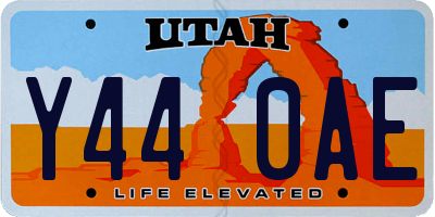 UT license plate Y440AE