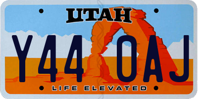 UT license plate Y440AJ