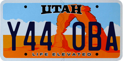 UT license plate Y440BA