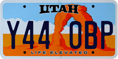 UT license plate Y440BP