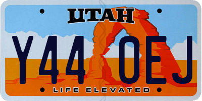 UT license plate Y440EJ