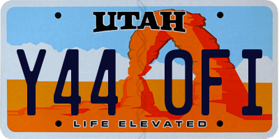 UT license plate Y440FI