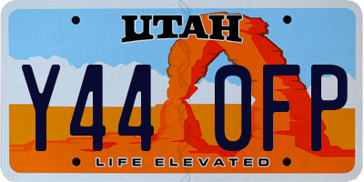 UT license plate Y440FP