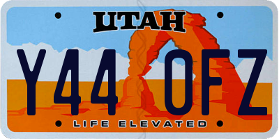 UT license plate Y440FZ