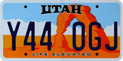 UT license plate Y440GJ