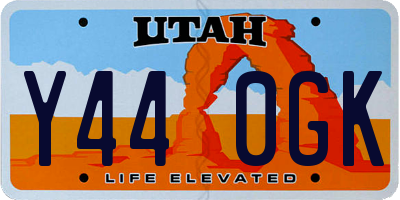 UT license plate Y440GK