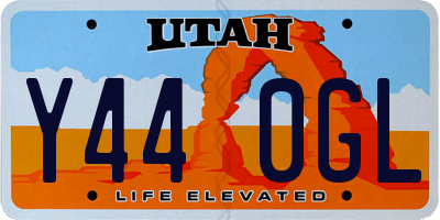UT license plate Y440GL
