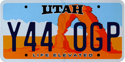 UT license plate Y440GP