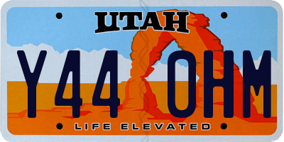UT license plate Y440HM