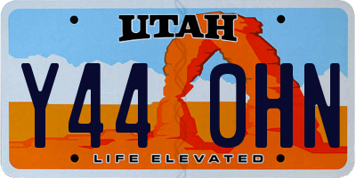 UT license plate Y440HN