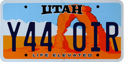 UT license plate Y440IR