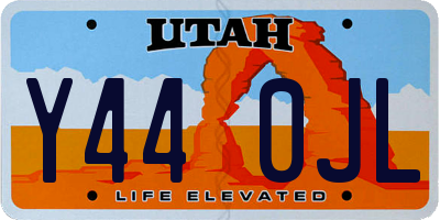 UT license plate Y440JL