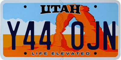 UT license plate Y440JN