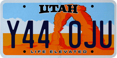UT license plate Y440JU