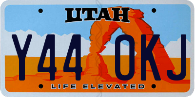 UT license plate Y440KJ