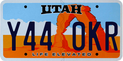 UT license plate Y440KR