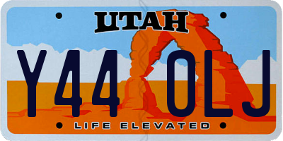 UT license plate Y440LJ