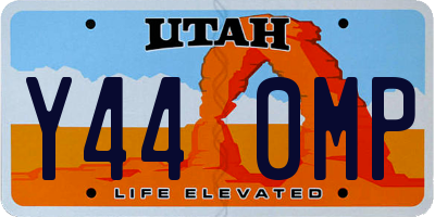 UT license plate Y440MP