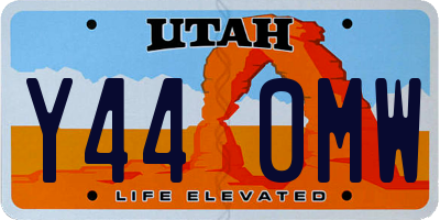 UT license plate Y440MW