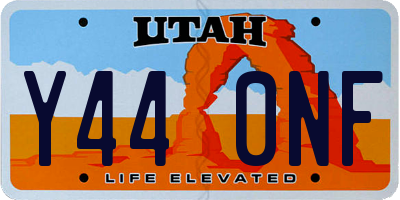 UT license plate Y440NF