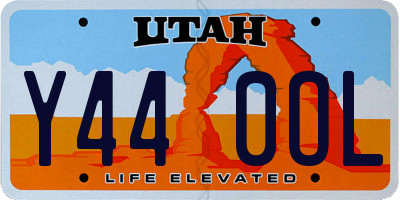 UT license plate Y440OL
