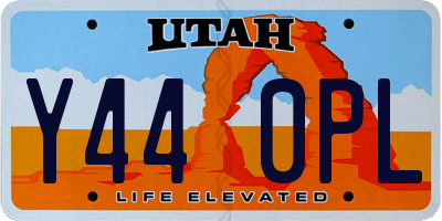 UT license plate Y440PL