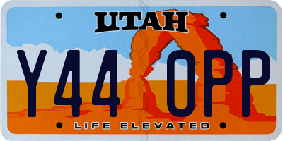UT license plate Y440PP