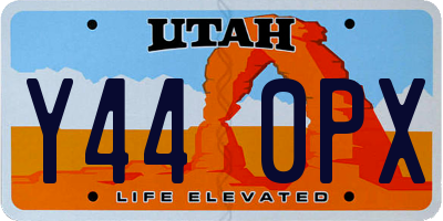 UT license plate Y440PX