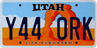 UT license plate Y440RK
