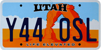 UT license plate Y440SL