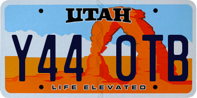 UT license plate Y440TB