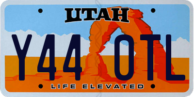 UT license plate Y440TL
