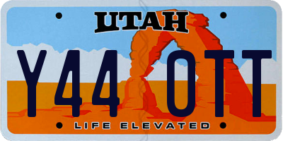 UT license plate Y440TT
