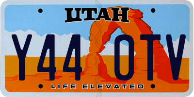 UT license plate Y440TV