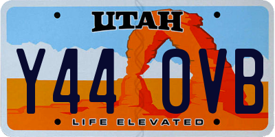 UT license plate Y440VB