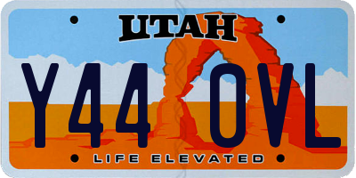 UT license plate Y440VL
